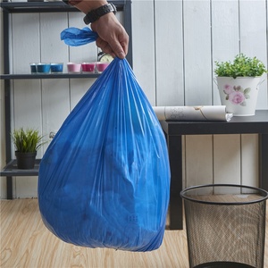 Disposable PE Plastic Garbage Trash Bags : Star-sealed Bags, Drawstring Bags, and Flat-bottom Bags, <b>Pack</b> of 10-50 - Product Image 5