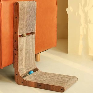 Shengfeng - Rascador para Gatos en Forma de L, de Alta Densidad, para Interiores, con Postes y Almohadillas para Descansar, Accesorios para Gatos - Product Image 2