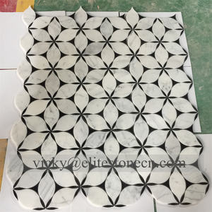 Azulejos <span class=keywords><strong>de</strong></span> Mosaico <span class=keywords><strong>de</strong></span> Mármol Blanco Natural, Diseño <span class=keywords><strong>de</strong></span> Piedra Natural, Statuario Venato Bianco, Bambú, Pulido, Acanalado, para Decoración del Hogar - Product Image 6