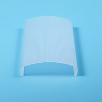 Couvercle d'extrusion en plastique polycarbonate laiteux personnalisé pour lumière LED