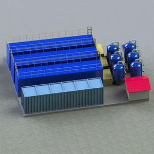 Unidad Compacta de Filtración de Agua (WCU) con Motor, Caja de Engranajes, PLC y Bomba para Tratamiento de Agua de Río, 50,000 L/Hora - Product Image 1
