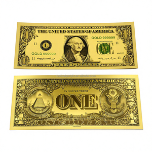 Billete <span class=keywords><strong>de</strong></span> Banco <span class=keywords><strong>de</strong></span> Plástico Personalizado con Lámina Dorada <span class=keywords><strong>de</strong></span> $<span class=keywords><strong>100</strong></span> Dólares Estadounidenses para Cumpleaños, Coleccionable, Diseño <span class=keywords><strong>de</strong></span> Lujo - Product Image 2