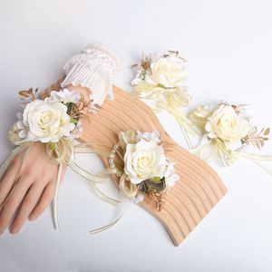 Fiore Artificiale in Tessuto Fatto a Mano Stile Europeo Romantico per Sposa Damigella <span class=keywords><strong>VIP</strong></span> Accessori Matrimoniali Spilla - Product Image 2