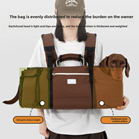 Sac à dos ergonomique en nylon respirant pour animaux de compagnie, à double épaule, universel, pour chiens et chats, idéal pour les voyages en extérieur - Vente en gros