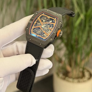 Factory-customized logo Carbon Fiber 67-02 Ultra-thin 7.8mm Top Quality 35g Men's <b>Waterproof</b> Automatic Mechanical <b>Watch</b> - Product Image 3