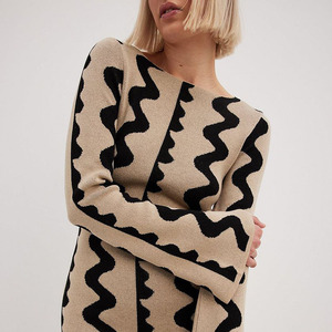 New Arrival Fashion Custom Wide Sleeve Knitted <strong>Maxi</strong> <strong>Dress</strong> Flared Long Sleeves Bodycon Women's <strong>Dress</strong> Spring Autumn Casual Wear - Product Image 4