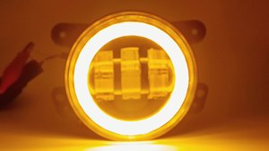 4 inch đèn sương mù trắng và vàng <span class=keywords><strong>Led</strong></span> Chip sửa đổi dự án đèn tại chỗ cho xe máy lái xe offroad - Product Image 3