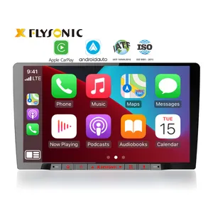 Flysonic New Panel 2 Din Car Dvd Player 9 Inch Android Car Radio Carplay Screen Stereo 2+32G Navigator Car Radio Android