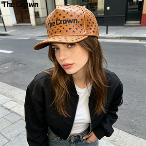 Custom Logo 5 Panel Structured <b>Flat</b> Brim Cap Wholesale Bulk Pu Leather All Over Print <b>Hat</b> Manufacturer - Product Image 1