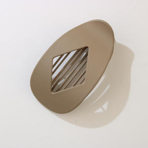 Pince à cheveux bec de canard géométrique effet diamant, finition mate, couleur unie, pour femmes aux cheveux épais - Product Image 5