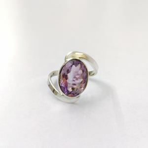 แหวนพลอยอเมทิสต์ เงินแท้ 925 แหวนพลอยทำมือ คอลเลคชั่นแหวนเงินคุณภาพ ราคาขายส่ง - Product Image 6