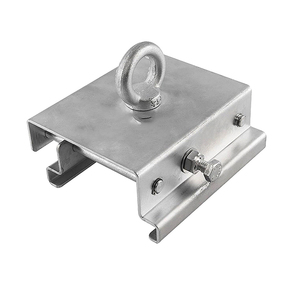 Pince de chapiteau à poutre fiable JH-Mech Pince de tente en acier argenté réglable à grande capacité de charge pour éclairage suspendu - Product Image 1