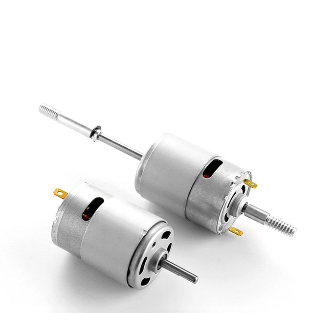 RS-545 12V DC Fan Motor with Brush Commutation Permanent Magnet Construction for Electric Fan