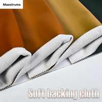 Cuir synthétique PVC gaufré litchi bicolore anti-rayures souple pour sacs, chaussures et revêtements de canapé