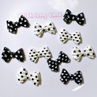 Breloques en résine en forme de nœud, cœur, étoile pour DIY, boucles de chaussures, breloques de chapeau, broches, coques de téléphone
