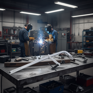 Pince de serrage robuste de 5 1/2 pouces à gorge profonde avec patin pivotant amovible pour supports de soudage et barres de serrage - Product Image 2