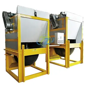 Hot dross processing machine for aluminum wire rod production line
