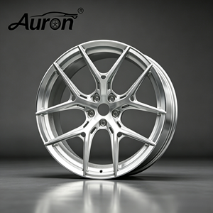 Jante en alliage d'aluminium Auron 5.5x17 polie, multi-rayons, monobloc moulé pour la mise à niveau des voitures particulières - Product Image 1