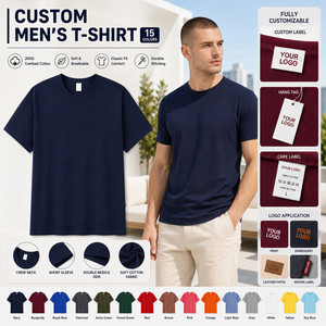 เสื้อยืดคอกลมผู้ชาย ผ้าฝ้ายถัก 100% ทรงปกติ สปอร์ต สีพื้น ระบายอากาศดี สวมใส่สบาย แขนสั้น ดีไซน์เรียบง่าย - Product Image 1