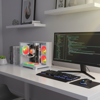 Boîtier PC Gaming en Verre Trempé OEM Pcooling Factory M-ATX/ITX avec Transmission Rapide USB 3.0, Tour Moyenne pour Ordinateur