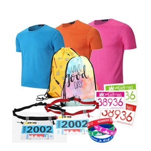 Marathon Number Holders Belts Fixing Band Custom Brand Name Recycled Poly Bags Package Duathlon Runner Race Number Belts - Product Image 6
