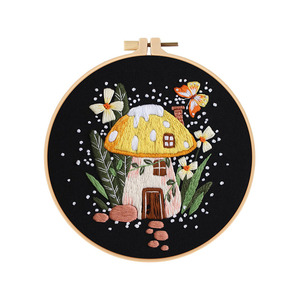 Offre Spéciale DIY Nouveau Style Champignon Citrouille Fleur <span class=keywords><strong>Broderie</strong></span> Kit pour Amazon <span class=keywords><strong>Point</strong></span> <span class=keywords><strong>De</strong></span> <span class=keywords><strong>Croix</strong></span> avec Fil <span class=keywords><strong>De</strong></span> Coton Artificiel - Product Image 5