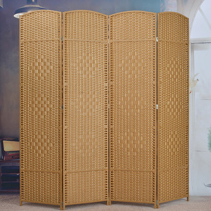 Cloison de séparation de salon moderne, nouvelle conception de meuble de séparation en bois tissé à la main, cloison de séparation de bureau, cloison de séparation de salle à manger, mobile - Product Image 2