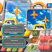 Cockpit d'avion pour enfants, pont simulé, jouet éducatif Montessori pour garçons, modèle en plastique pour l'éducation préscolaire 4-6 ans
