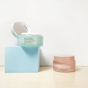 YUERUI براءة اختراع تصميم زجاجة الاكريليك 30g 50g جرة كريم فارغة مستحضرات التجميل المخصصة طبقة مزدوجة جرة مع غطاء لولبي ومرآة - Product Image 1