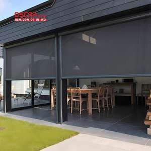 Stores fixes pour terrasses, restaurants, villas, architecture moderne, imperméables, durables, en aluminium et polyester, stores enrouleurs - Product Image 1