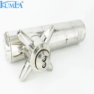 KUMEA High Impacting Stainless Steel 4 Head Rotary Tank Nozzle Washing Jet Head Spray Rotary Water Jet Nozzle