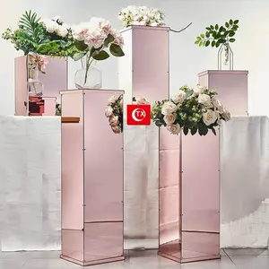 TX vasi in acrilico centrotavola per matrimoni fiori riser colonna composizione floreale supporto per la decorazione della casa della festa nuziale di compleanno