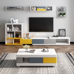 Meuble <span class=keywords><strong>TV</strong></span> Moderne Réglable Haut de Gamme pour Appartement – Ensemble de Meubles <span class=keywords><strong>TV</strong></span> Intelligents Nouveauté - Product Image 2