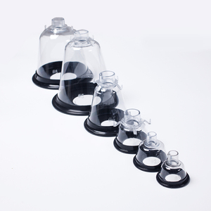 Canack VM-1 Eco-vriendelijke, eenmalig te gebruiken, transparante siliconen PVC kegelvormige anesthesiemasker voor dieren (honden & katten) - Product Image 1