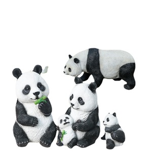 Große Panda-Skulptur für Außenbereich Zoo Kindergarten Freizeitpark Dekoration Garten Landschaft Lebensgroße Wilde Tier Panda-Statue - Product Image 4
