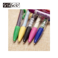 Stylo publicitaire 2-en-1 avec bannière rétractable, personnalisé, double face, pour salons professionnels et événements marketing