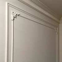 Moulures murales décoratives en polyuréthane blanc pour villa moderne, moulures de plafond et de rail de chaise pour la maison