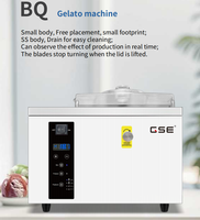 Machine à glaces italienne automatique, portable, petite, commerciale, pour comptoir, fruits frais, gelato, délicieuse, dure