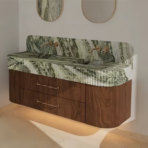 Encimera de Mármol Verde Irlandés de Buena Calidad, Acabado Antiguo, para Baño Clásico Vintage - Product Image 2