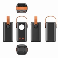 Batterie externe haute capacité 40000mAh 65W+22.5W à charge rapide avec lampe de camping intégrée pour ordinateur portable