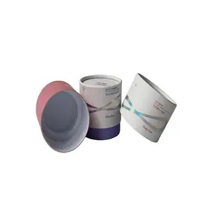 Recyclebare Kraftpapier Verpakking Ronde Buis Doos Voor Pet Food Grade Goud Print Papier Tube Core