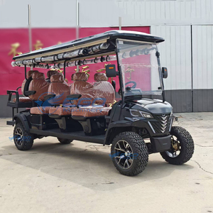 Voiturette de golf électrique noire à quatre rangées personnalisable, chariot de chasse de luxe, voiturette de loisirs, très vendue par les fabricants chinois - Product Image 3
