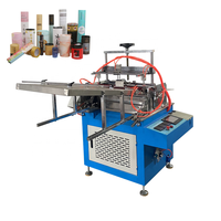 Machine d'étiquetage de bobines de papier entièrement automatisée contrôlée par PLC avec colle thermofusible pour la production de boîtes cylindriques 10-40 fois/min