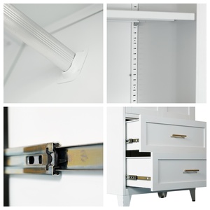 Armoire métallique à 2 portes, <span class=keywords><strong>prix</strong></span> d'usine, armoire de rangement en acier, armoire de chambre personnalisée - Product Image 3