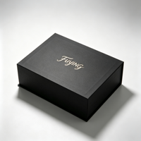 Boîte cadeau en carton personnalisée de luxe, faite à la main, avec fermeture magnétique, laminage mat, gaufrage, avec doublure intérieure en éponge