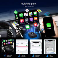 Fuallwin Mini Wireless CarPlay Adapter Dongle Coche para iPhone y Android Vehicle Auto Adapter