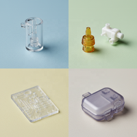 Pièces en plastique moulées par injection médicale bicolores de haute précision, sur mesure, pour l'usinage de machines d'analyse clinique