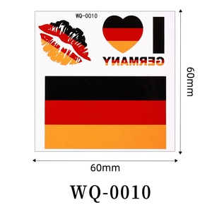 Autocollant de tatouage imperméable longue durée avec drapeaux des États-Unis, du Canada et du Mexique pour les événements sportifs de football 2026 - Product Image 6