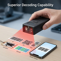 Escáner de Código de Barras Inalámbrico 2D Portátil WCMI, Interfaz USB, Alta Velocidad 300t/s, Disponible en Stock para Uso en Supermercados