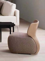 Chaise de loisirs ergonomique confortable en contreplaqué, design d'accessoires pour meubles, prix d'usine